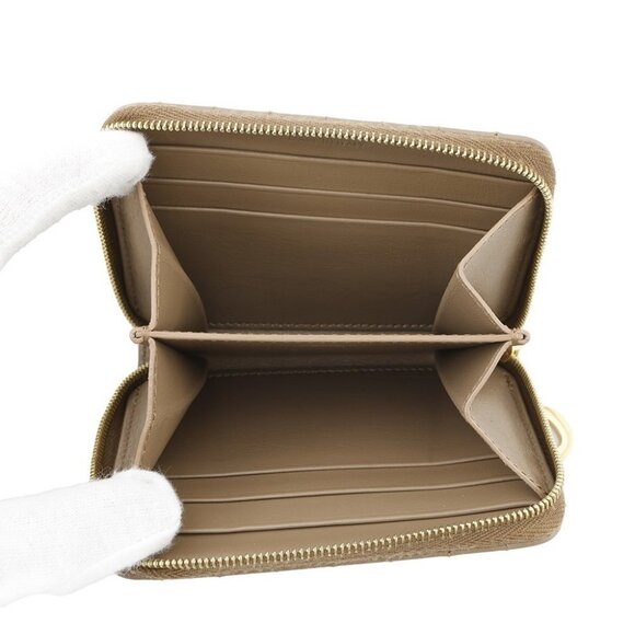 CELINE CBag Charm Compact Zip Wallet Leather Brown - Picture 5 of 15